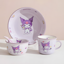 Kuromi Porcelain Set 4 Pcs